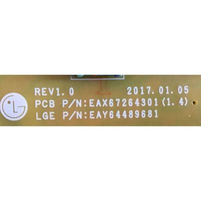 KIT DE TARJETAS TV LG / MAIN EBT64473504 / EAX67187104(1.0) / FUENTE EAY64489681 / EAX67264301(1.4) / T-CON LJ94-5002B / 6870C-0692A / PANEL LC750EGE (FK)(M1) / MODELO 75UJ657A-UB.BUSYLJR - Imagen 2